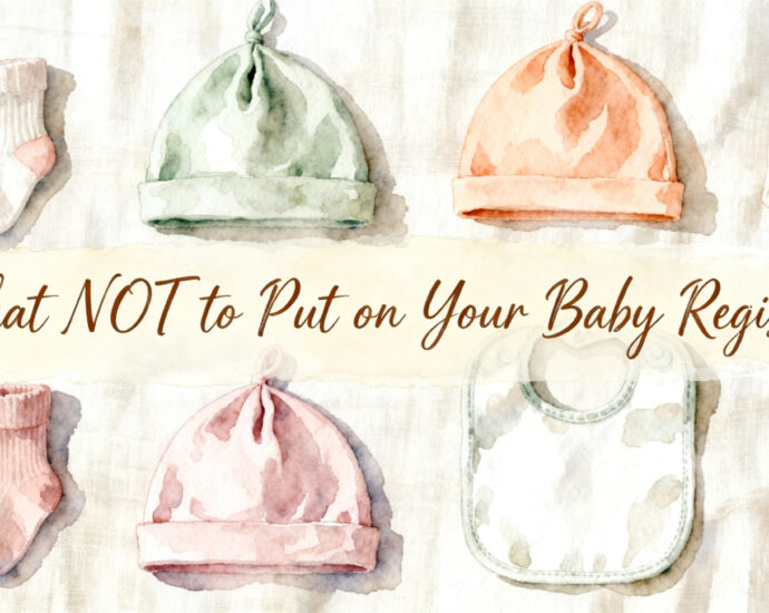 baby registry checklist with items to skip highlighted