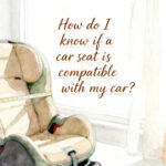 parent measuring back seat width before buying an infant car seat