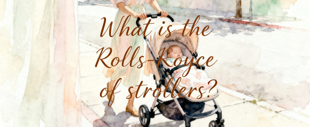 luxury stroller comparison guide for newborns on city sidewalk